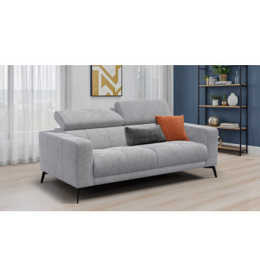 Sofa 3-Sitzer MORELLO, hellgrau