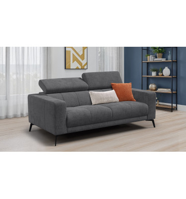 Sofa 3-Sitzer MORELLO, dunkelgrau