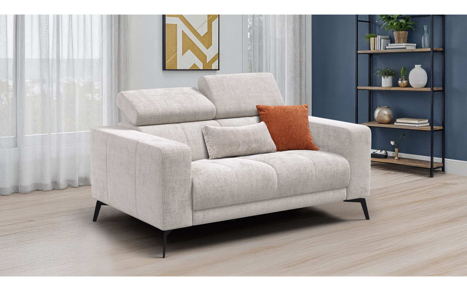 Sofa 2-Sitzer MORELLO, creme