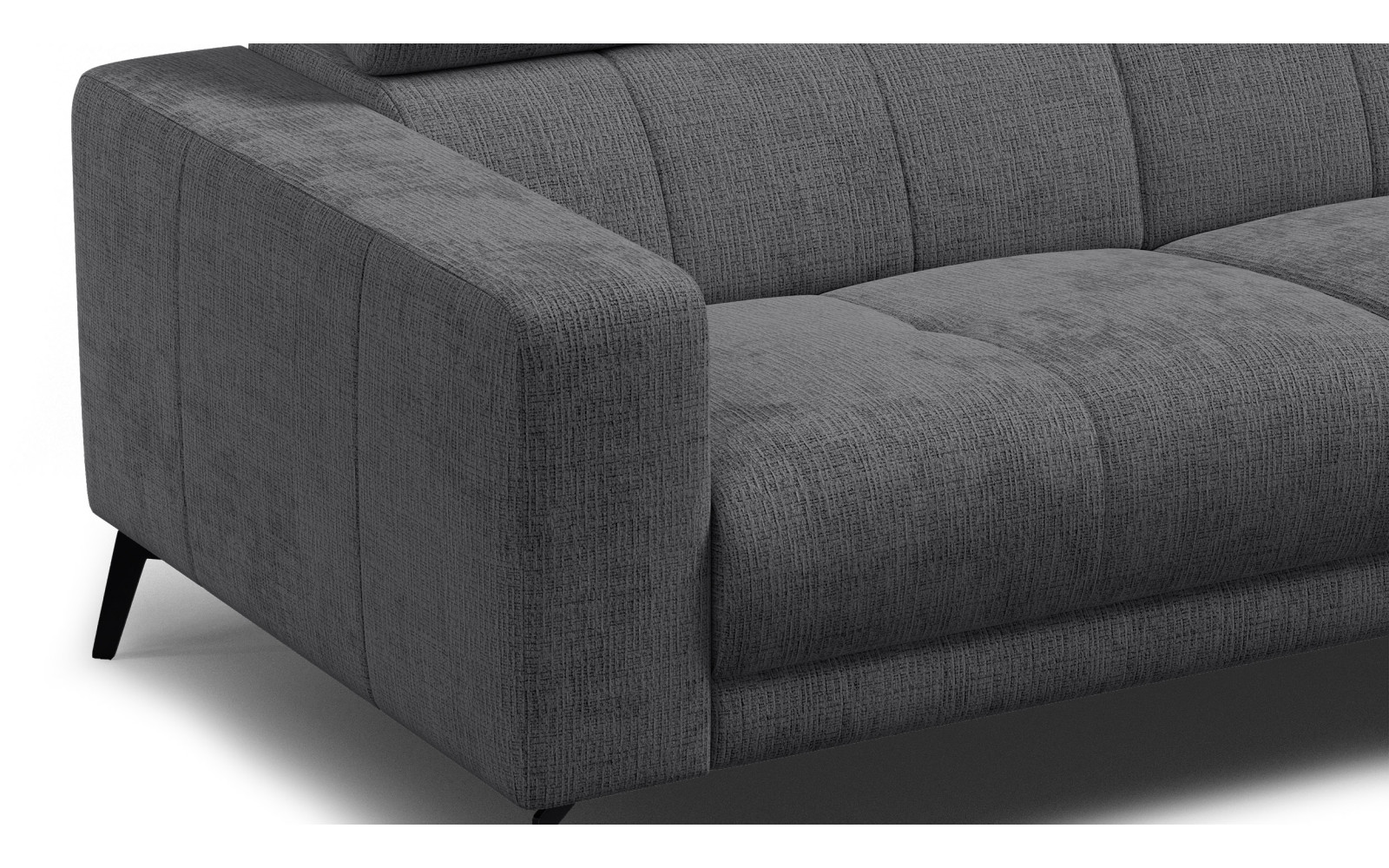 Sofa 3-Sitzer MORELLO, dunkelgrau