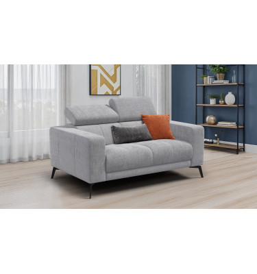 Sofa 2-Sitzer MORELLO, hellgrau
