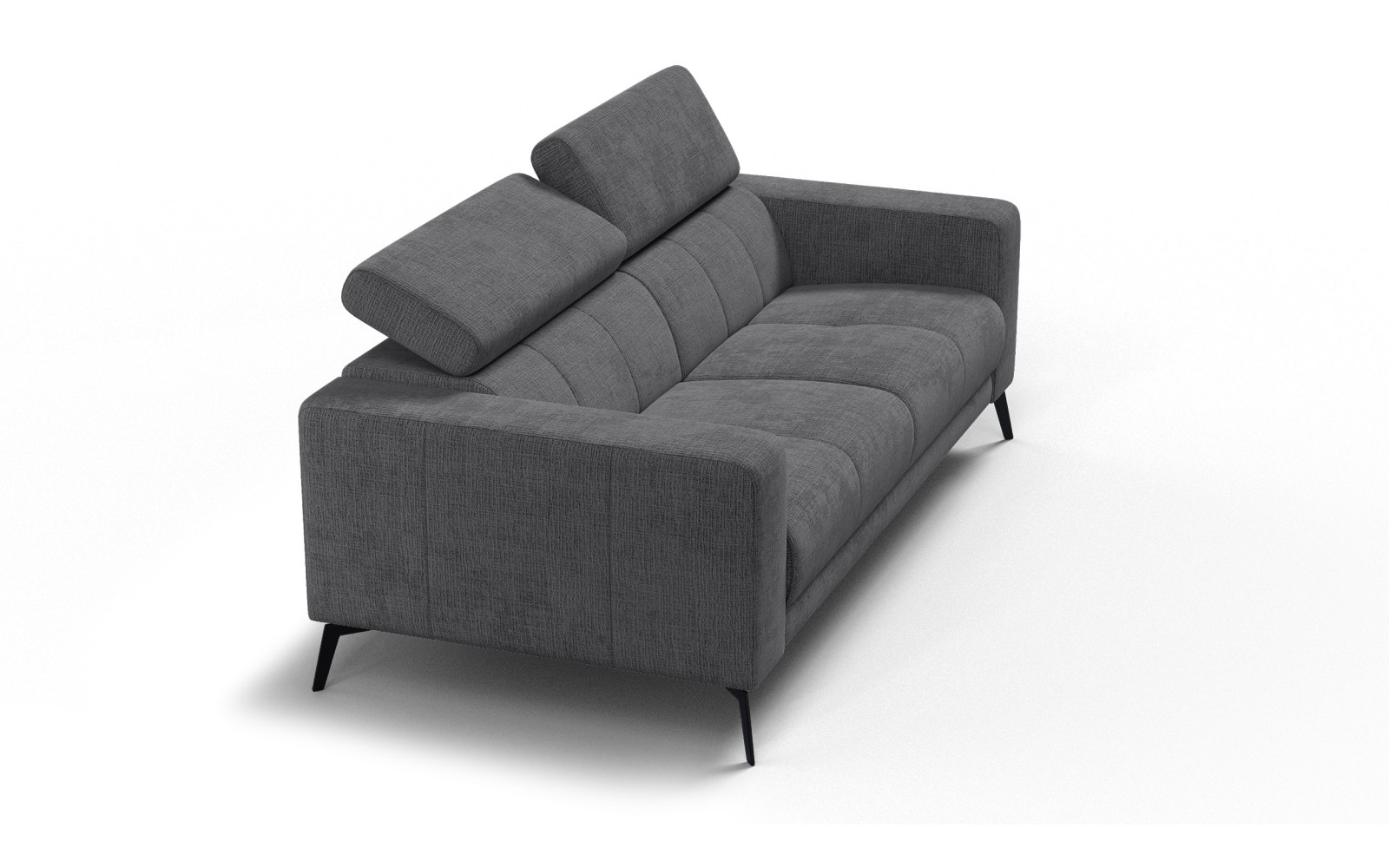 Sofa 3-Sitzer MORELLO, dunkelgrau