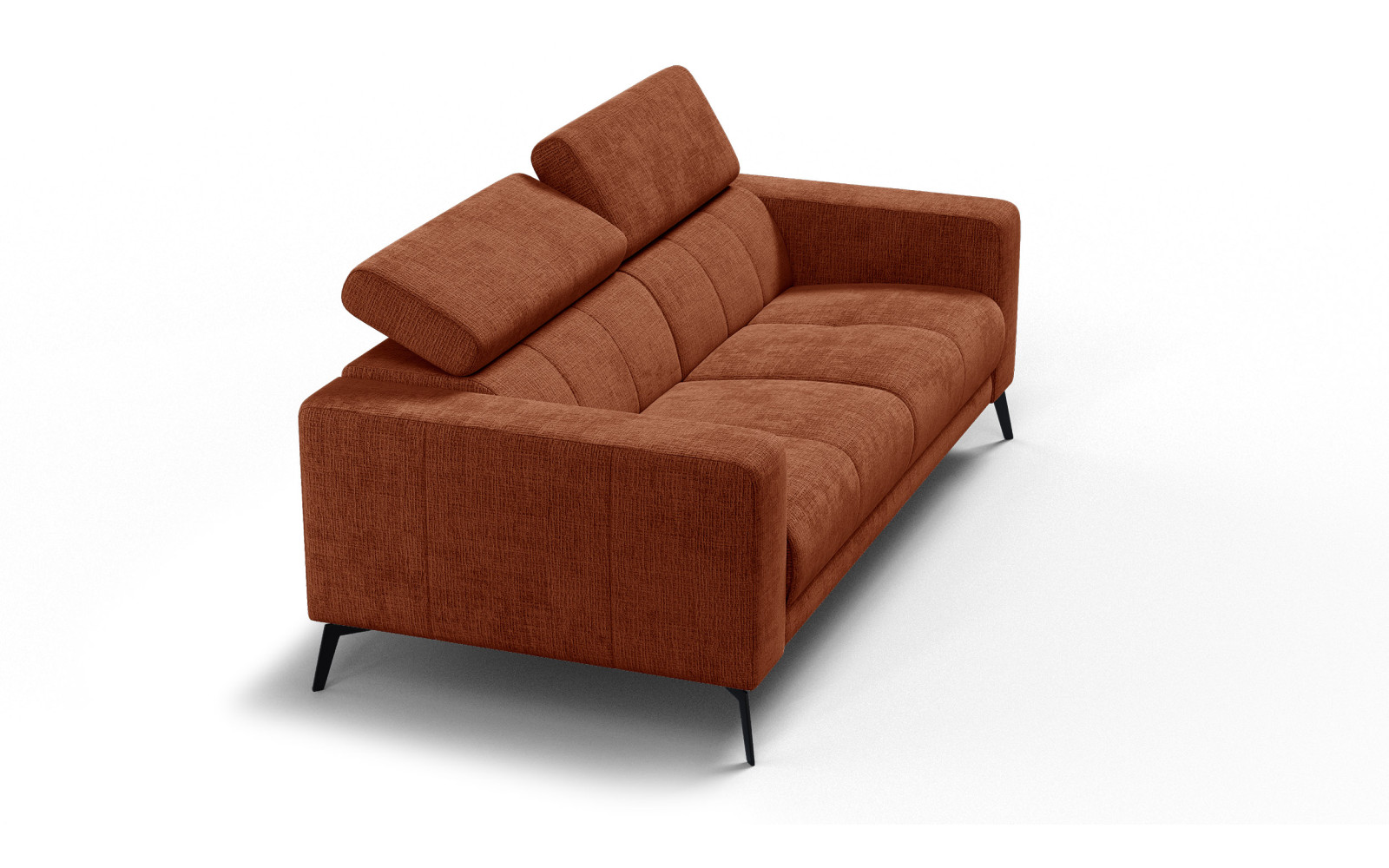 Sofa 3-Sitzer MORELLO, rostrot