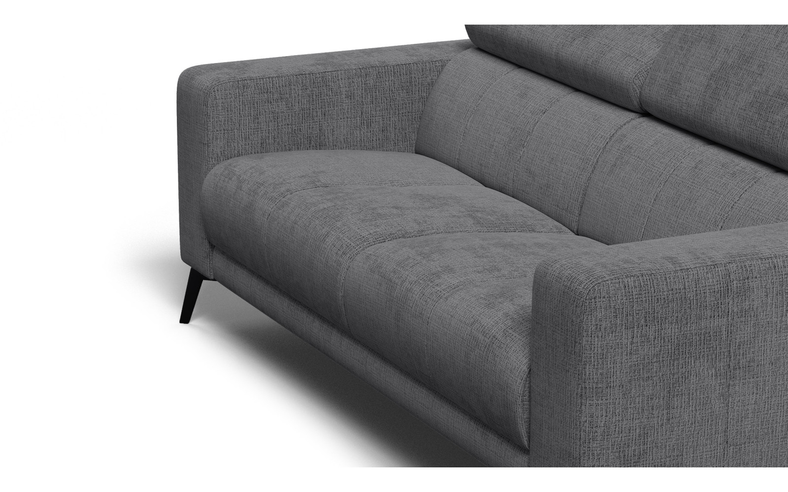 Sofa 3-Sitzer MORELLO, dunkelgrau