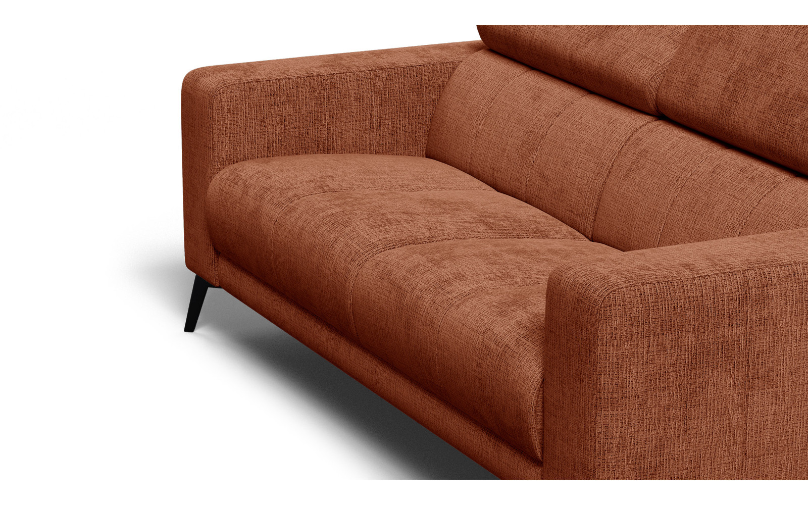 Sofa 3-Sitzer MORELLO, rostrot