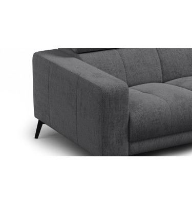 Sofa 2-Sitzer MORELLO, dunkelgrau