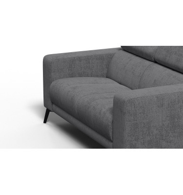Sofa 2-Sitzer MORELLO, dunkelgrau