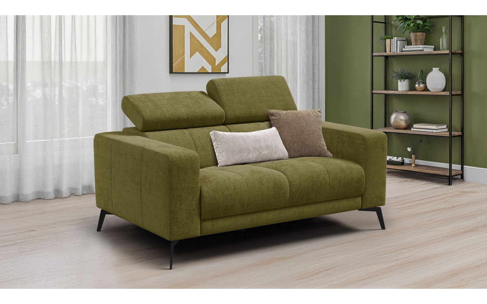 Sofa 2-Sitzer MORELLO, olive