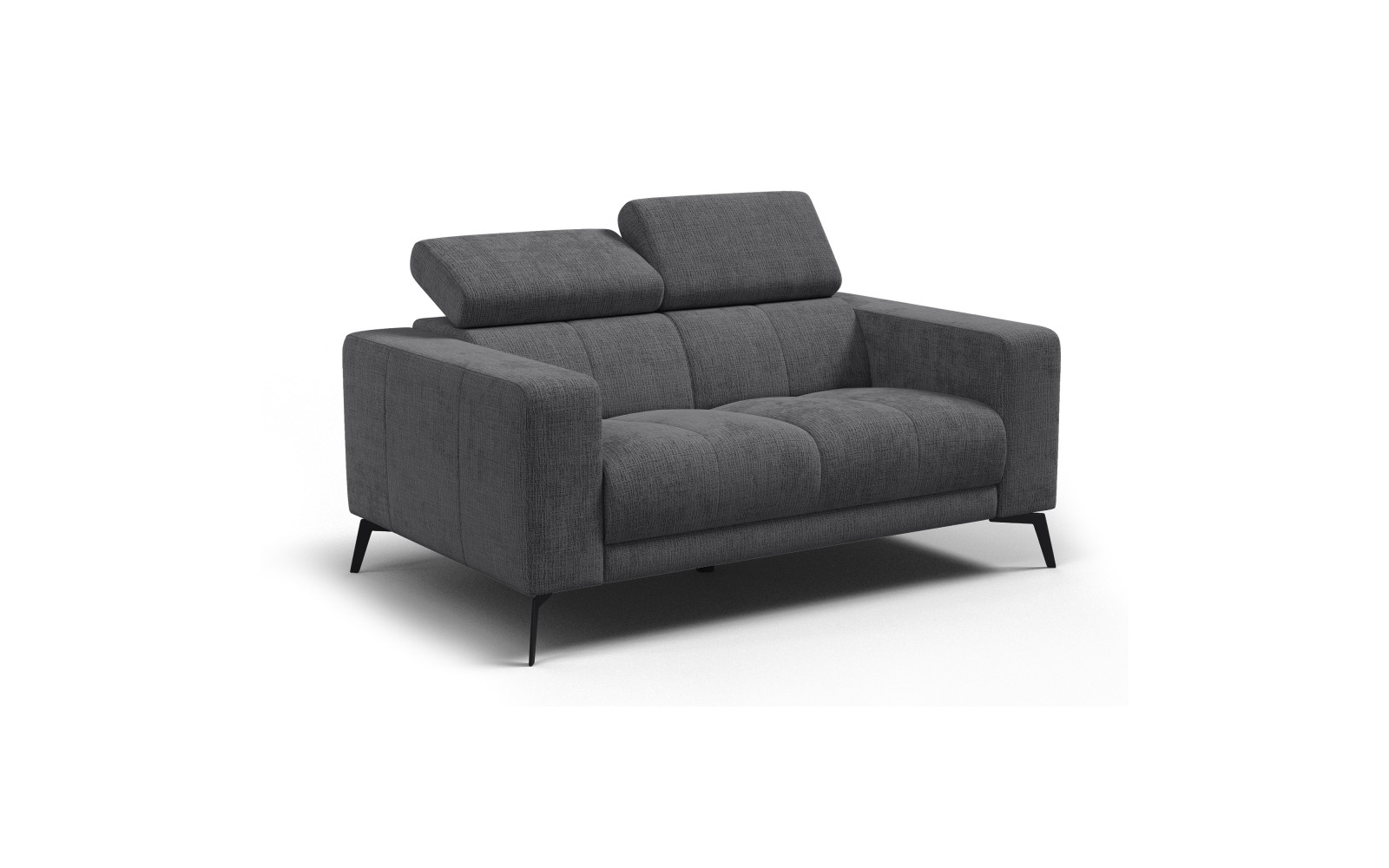 Sofa 2-Sitzer MORELLO, dunkelgrau