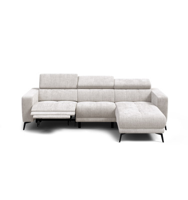 Ecksofa 4-Sitzer MORELLO, creme, 1 x Relax Zero Gravity