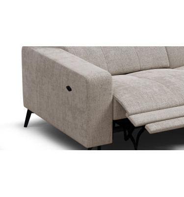 Ecksofa 4-Sitzer MORELLO, beige, 1 x Relax Zero Gravity