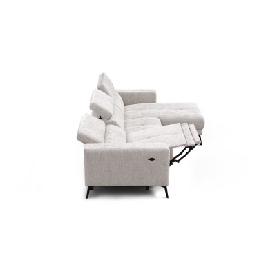 Ecksofa 4-Sitzer MORELLO, creme, 1 x Relax Zero Gravity