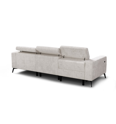 Ecksofa 4-Sitzer MORELLO, creme, 1 x Relax Zero Gravity