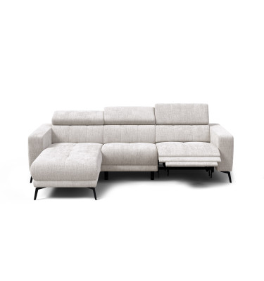Ecksofa 4-Sitzer MORELLO, creme, 1 x Relax Zero Gravity