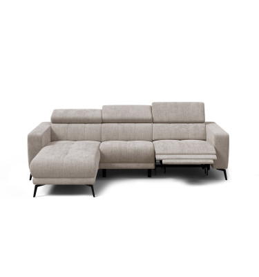 Ecksofa 4-Sitzer MORELLO, beige, 1 x Relax Zero Gravity