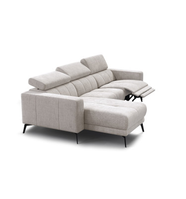 Ecksofa 4-Sitzer MORELLO, creme, 1 x Relax Zero Gravity
