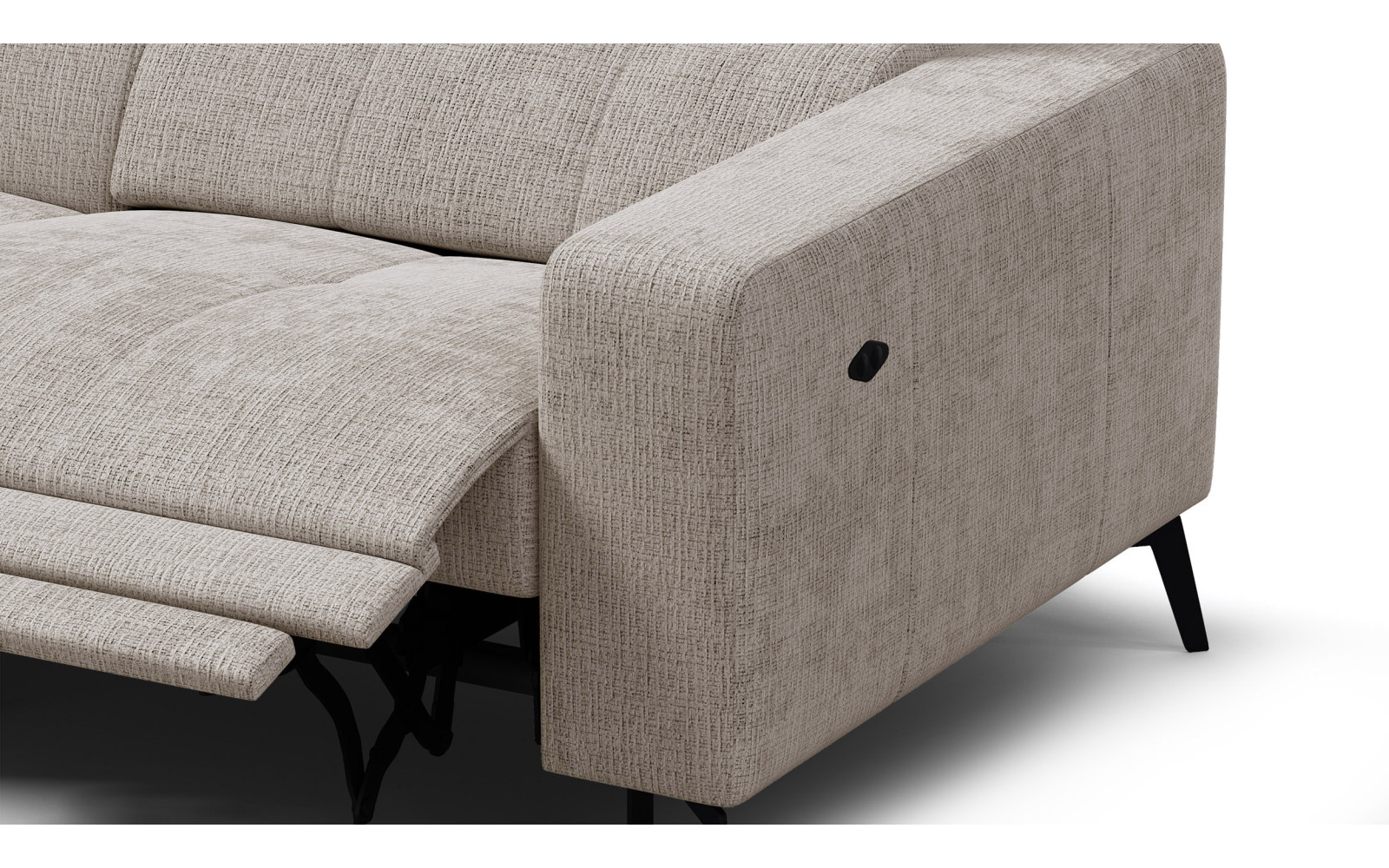 Ecksofa 4-Sitzer MORELLO, beige, 1 x Relax Zero Gravity