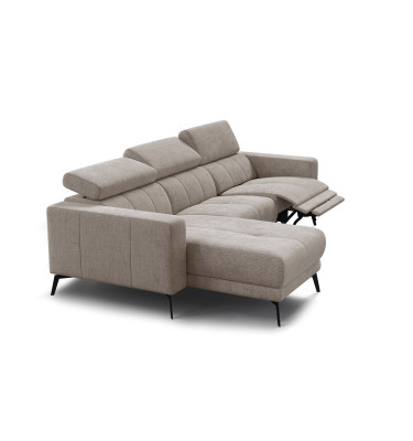 Ecksofa 4-Sitzer MORELLO, beige, 1 x Relax Zero Gravity
