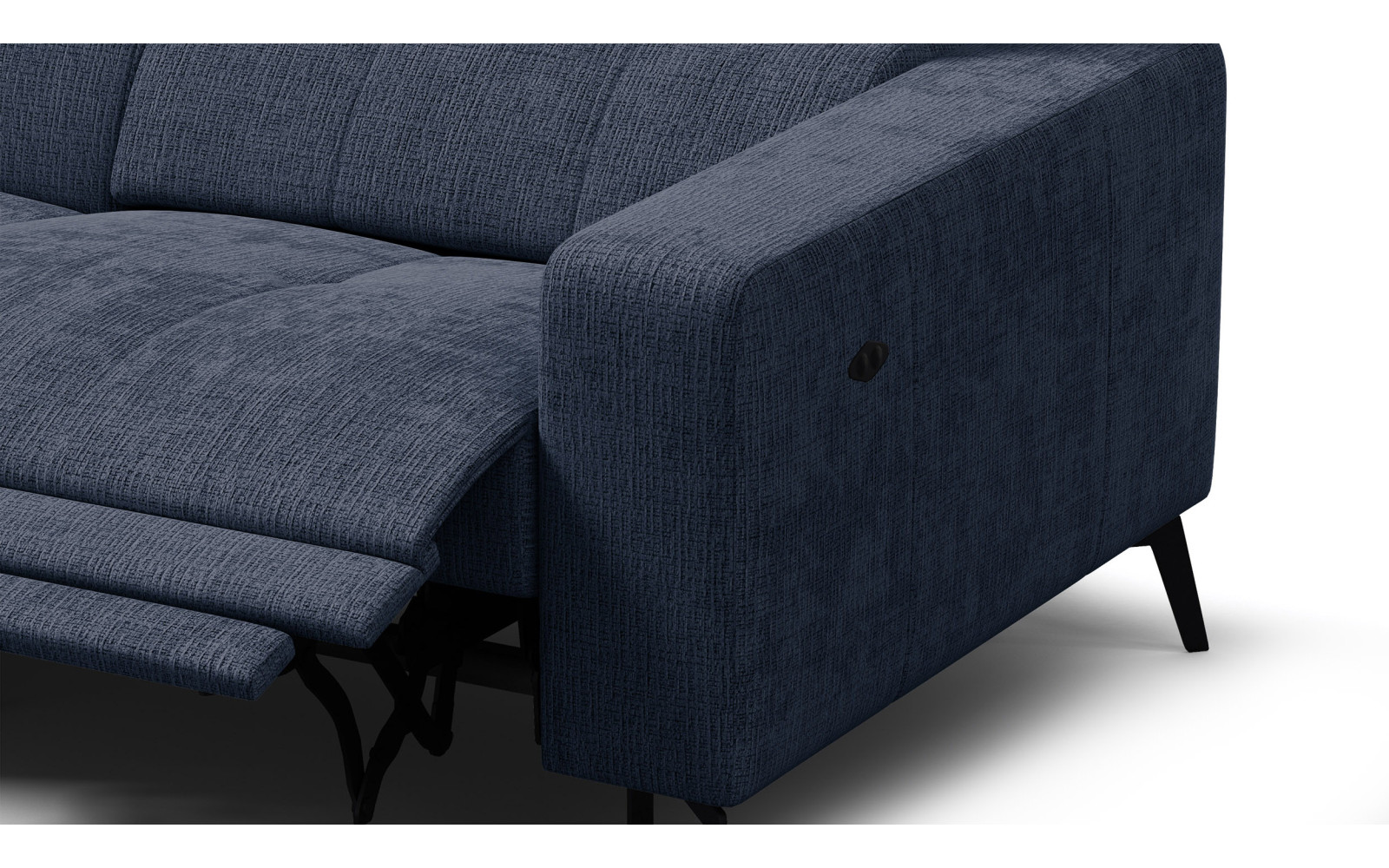 Ecksofa 4-Sitzer MORELLO, marineblau, 1 x Relax Zero Gravity