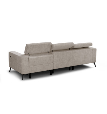 Ecksofa 4-Sitzer MORELLO, beige, 1 x Relax Zero Gravity