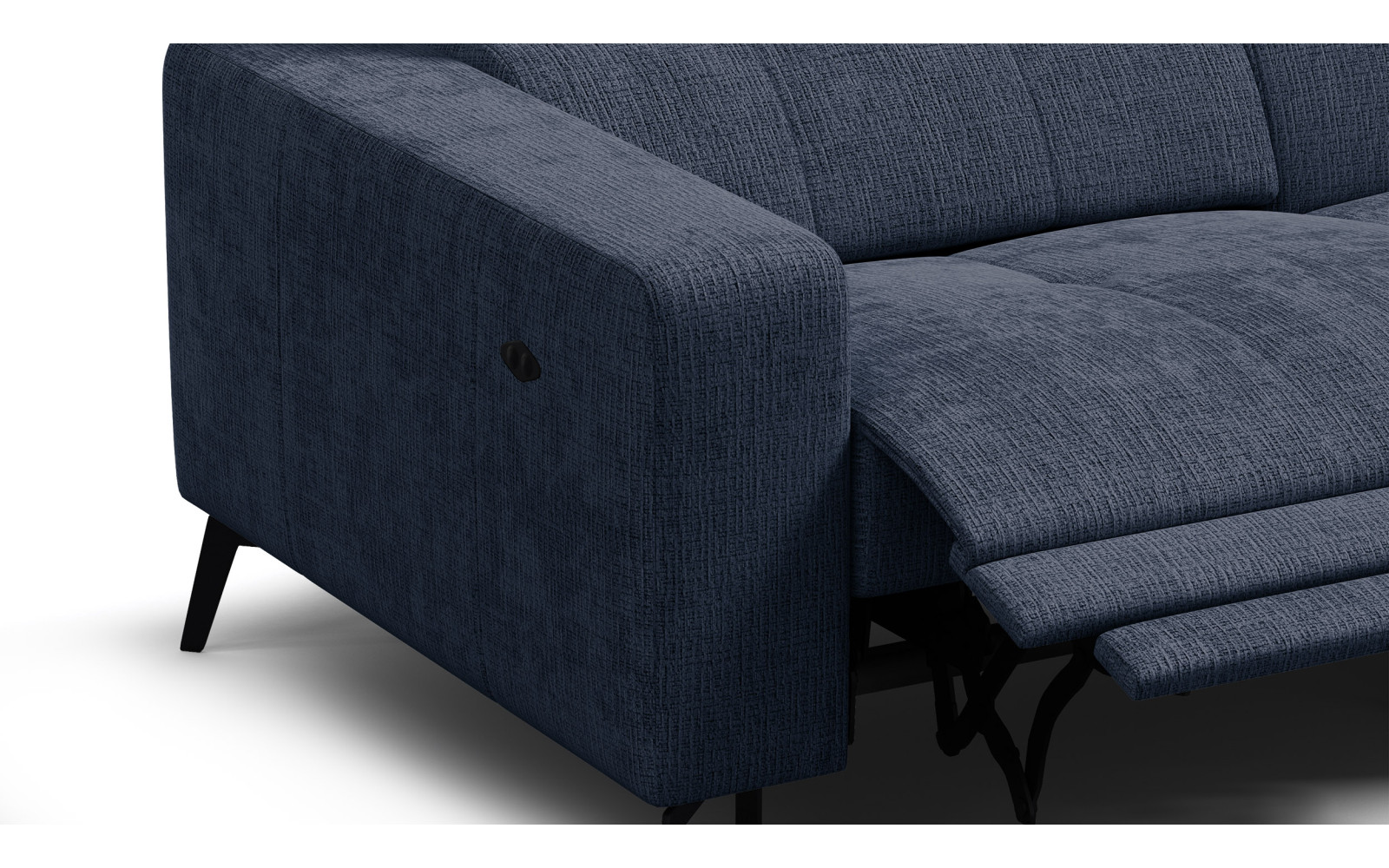 Ecksofa 4-Sitzer MORELLO, marineblau, 1 x Relax Zero Gravity