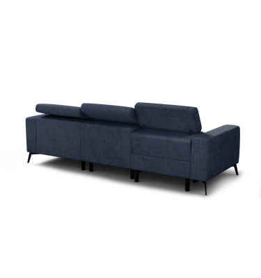 Ecksofa 4-Sitzer MORELLO, marineblau, 1 x Relax Zero Gravity
