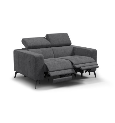 Relaxsofa 2-Sitzer MORELLO, dunkelgrau, 2 x Relax Zero Gravity