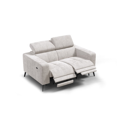 Relaxsofa 2-Sitzer MORELLO, creme, 2 x Relax Zero Gravity