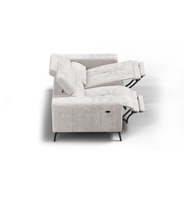 Relaxsofa 2-Sitzer MORELLO, creme, 2 x Relax Zero Gravity