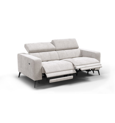 Relaxsofa 3-Sitzer MORELLO, creme, 2 x Relax Zero Gravity