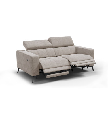 Relaxsofa 3-Sitzer MORELLO, beige, 2 x Relax Zero Gravity