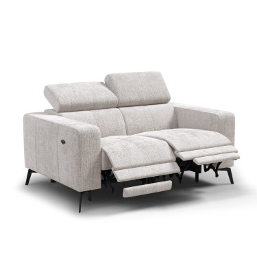 Relaxsofa 2-Sitzer MORELLO, creme, 2 x Relax Zero Gravity