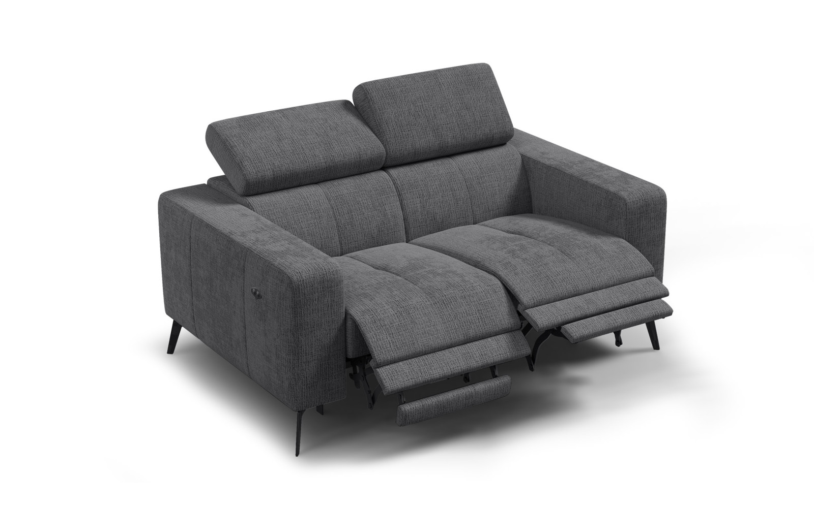 Relaxsofa 2-Sitzer MORELLO, dunkelgrau, 2 x Relax Zero Gravity