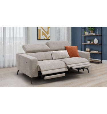 Relaxsofa 3-Sitzer MORELLO, beige, 2 x Relax Zero Gravity