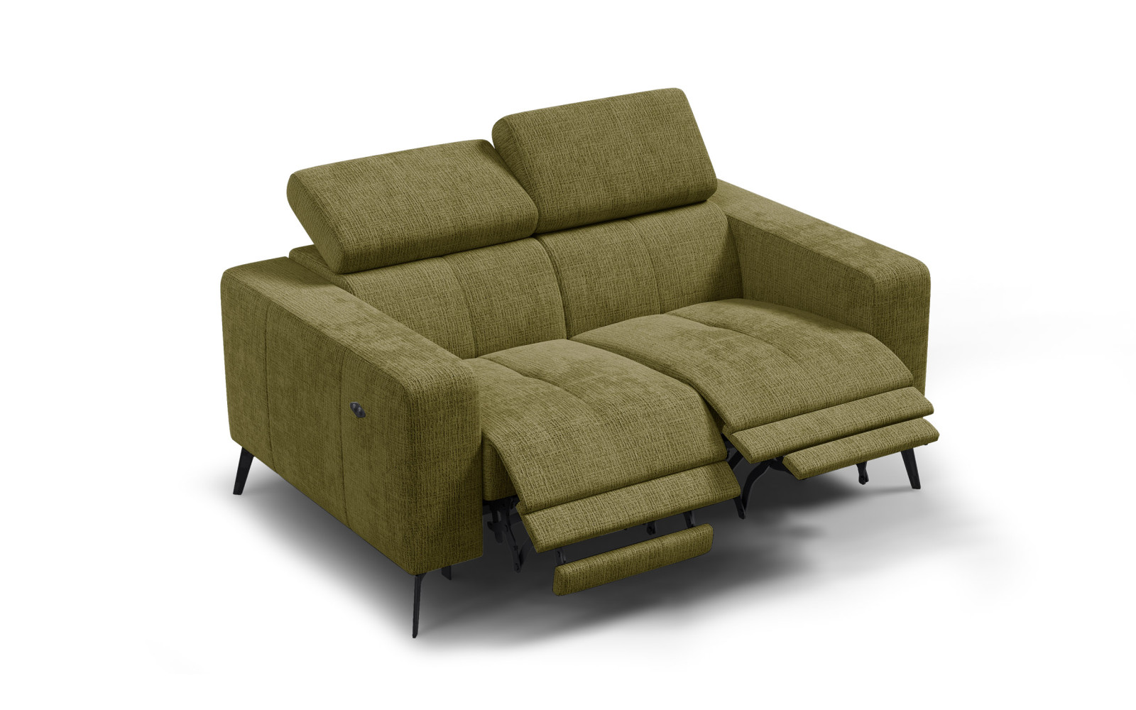 Relaxsofa 2-Sitzer MORELLO, olive, 2 x Relax Zero Gravity