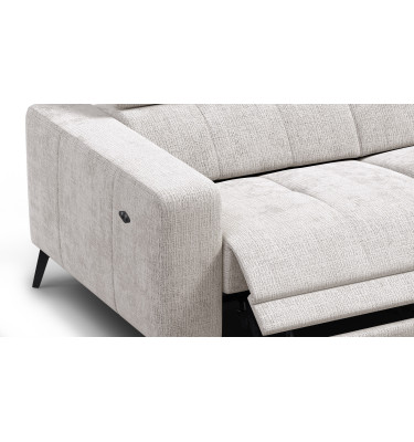 Relaxsofa 3-Sitzer MORELLO, creme, 2 x Relax Zero Gravity
