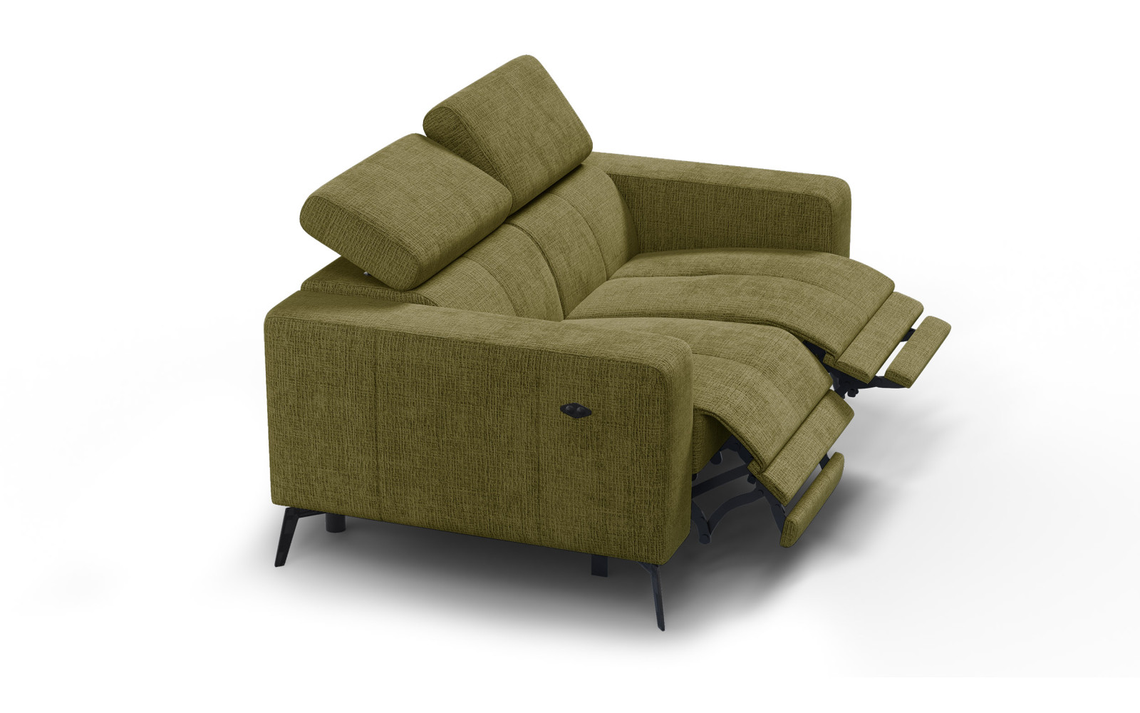 Relaxsofa 2-Sitzer MORELLO, olive, 2 x Relax Zero Gravity