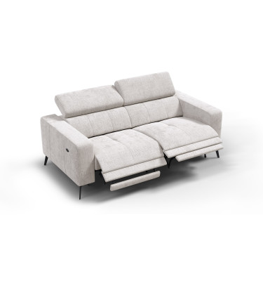 Relaxsofa 3-Sitzer MORELLO, creme, 2 x Relax Zero Gravity