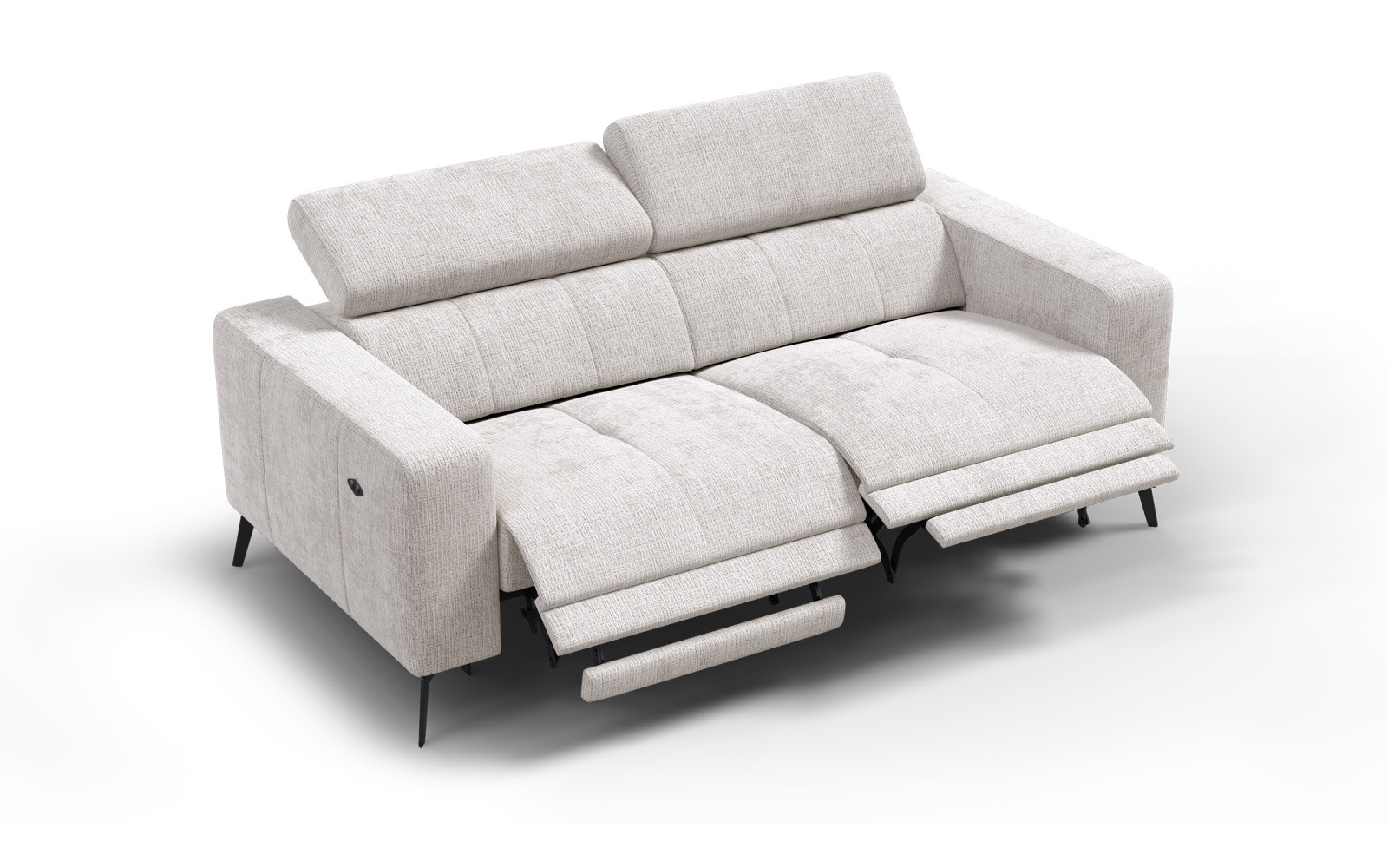 Relaxsofa 3-Sitzer MORELLO, creme, 2 x Relax Zero Gravity