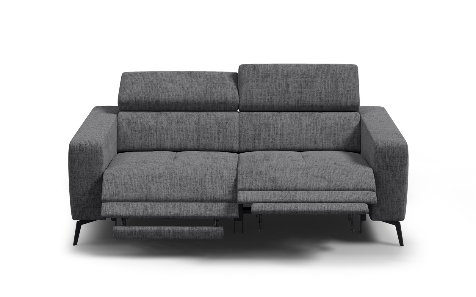 Relaxsofa 3-Sitzer MORELLO, dunkelgrau, 2 x Relax Zero Gravity