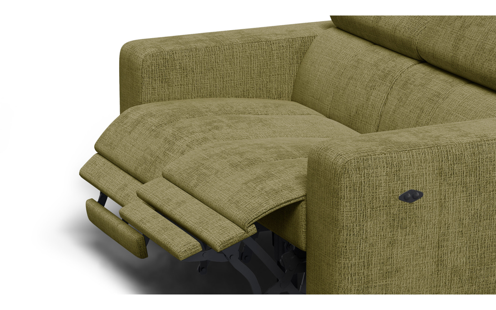 Relaxsofa 2-Sitzer MORELLO, olive, 2 x Relax Zero Gravity