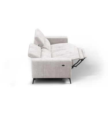 Relaxsofa 3-Sitzer MORELLO, creme, 2 x Relax Zero Gravity
