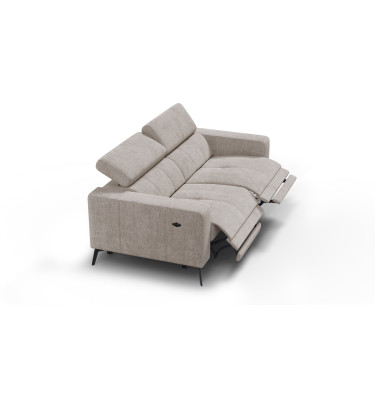 Relaxsofa 3-Sitzer MORELLO, beige, 2 x Relax Zero Gravity