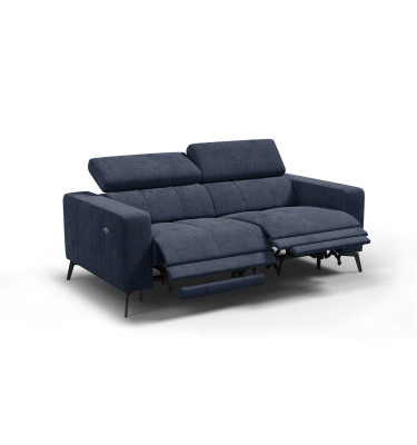 Relaxsofa 3-Sitzer MORELLO, marineblau, 2 x Relax Zero Gravity
