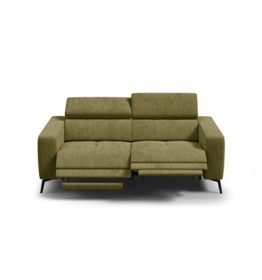 Relaxsofa 3-Sitzer MORELLO, olive, 2 x Relax Zero Gravity