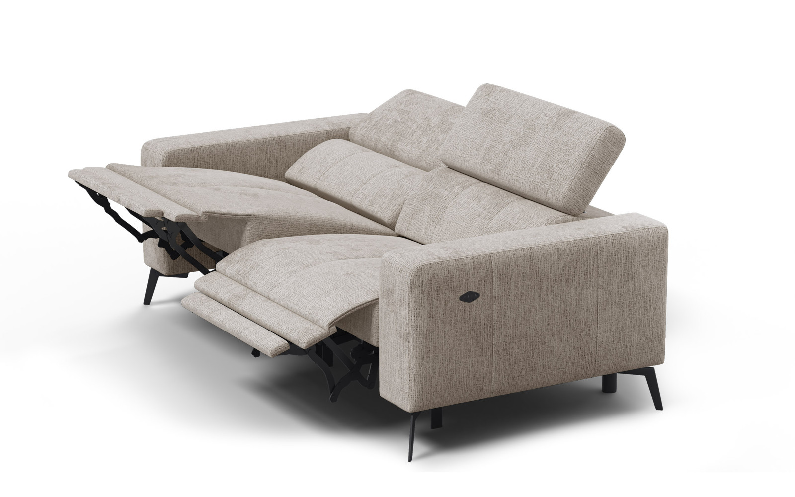 Relaxsofa 3-Sitzer MORELLO, beige, 2 x Relax Zero Gravity
