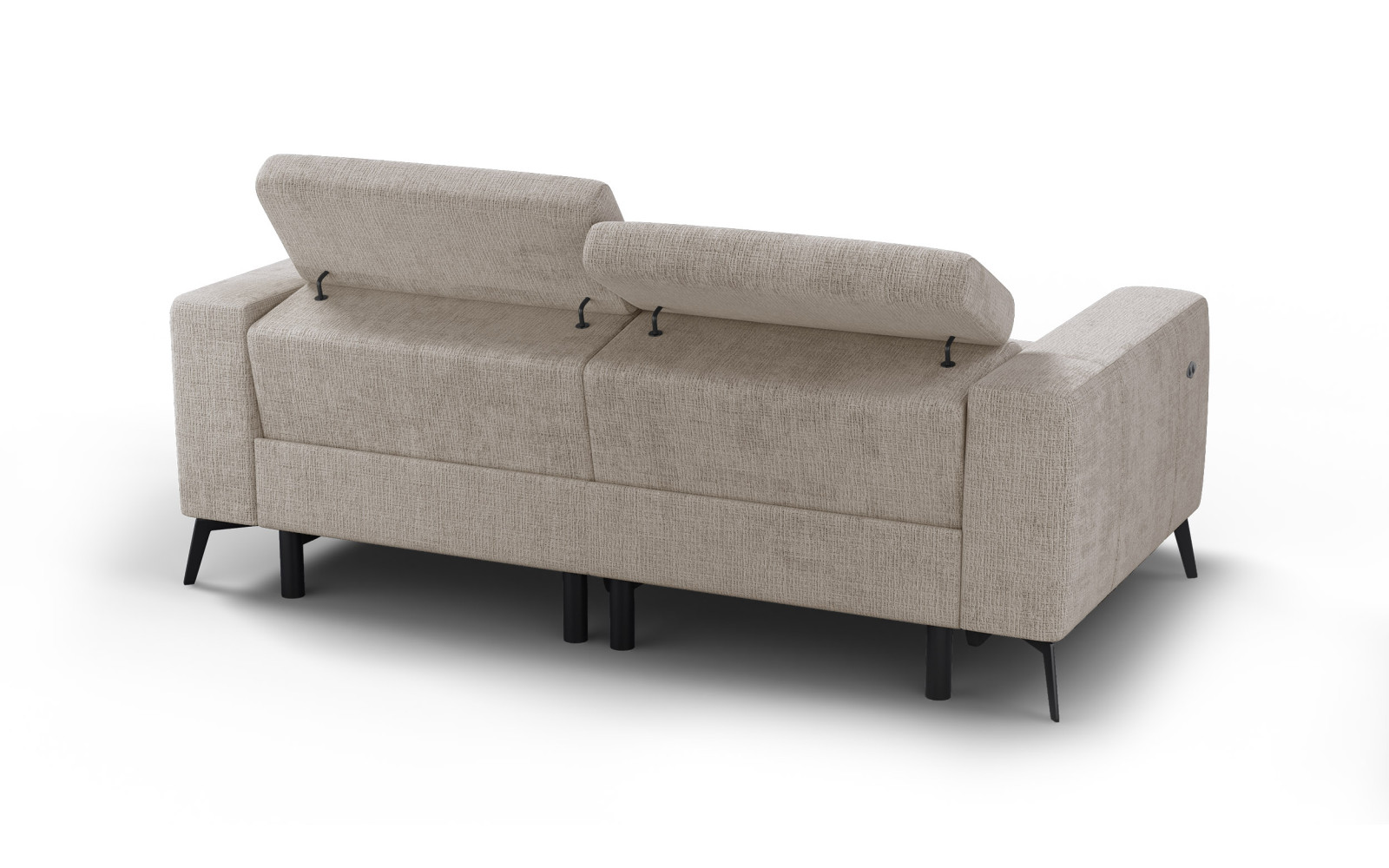 Relaxsofa 3-Sitzer MORELLO, beige, 2 x Relax Zero Gravity
