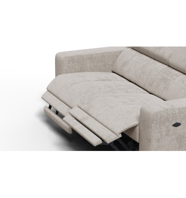 Relaxsofa 3-Sitzer MORELLO, beige, 2 x Relax Zero Gravity