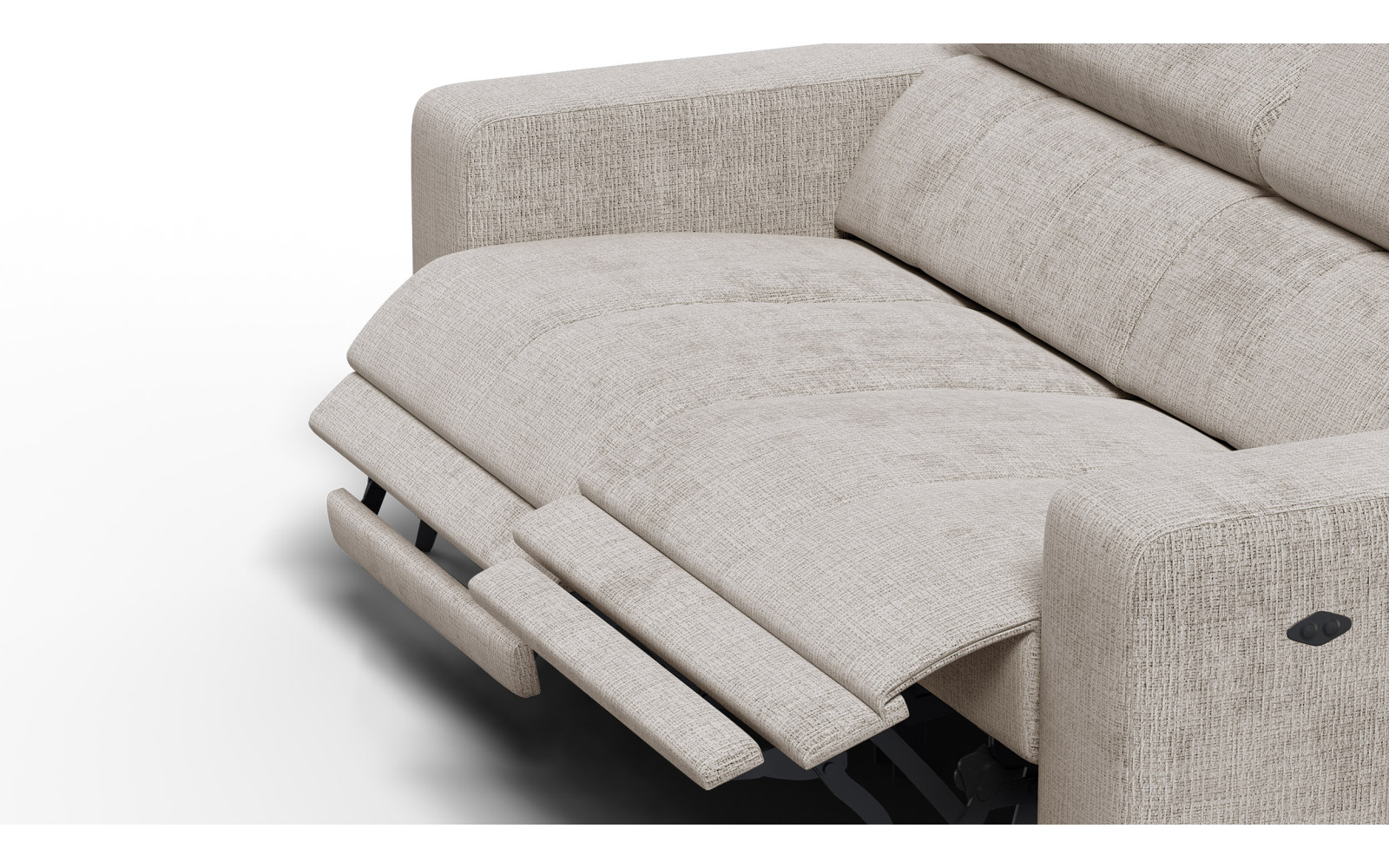 Relaxsofa 3-Sitzer MORELLO, beige, 2 x Relax Zero Gravity