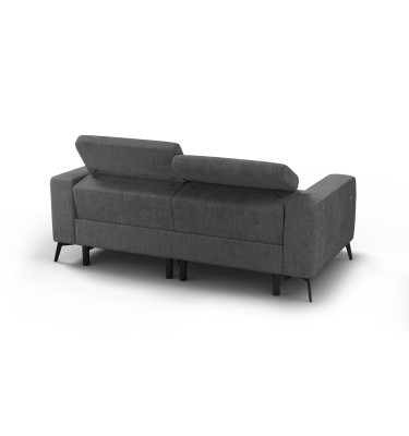 Relaxsofa 3-Sitzer MORELLO, dunkelgrau, 2 x Relax Zero Gravity